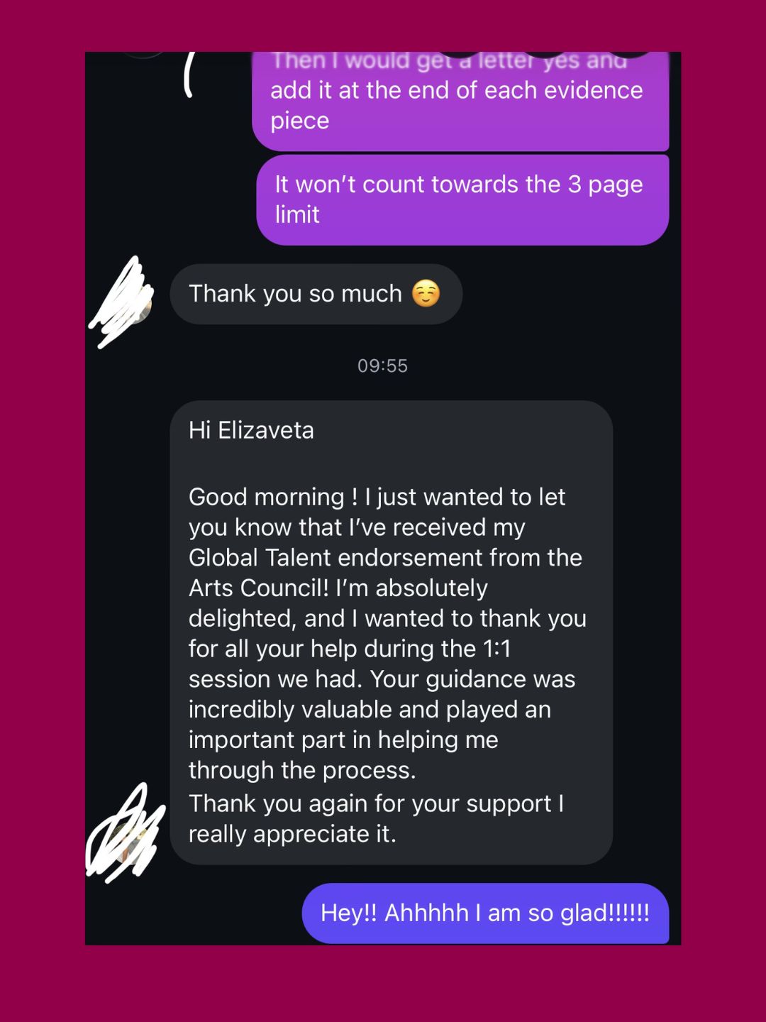 Arts Council endorsement